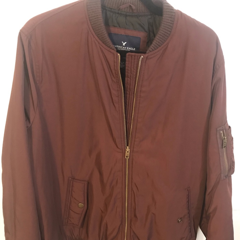 American Eagle Women’s Bomber Jacket - maroon